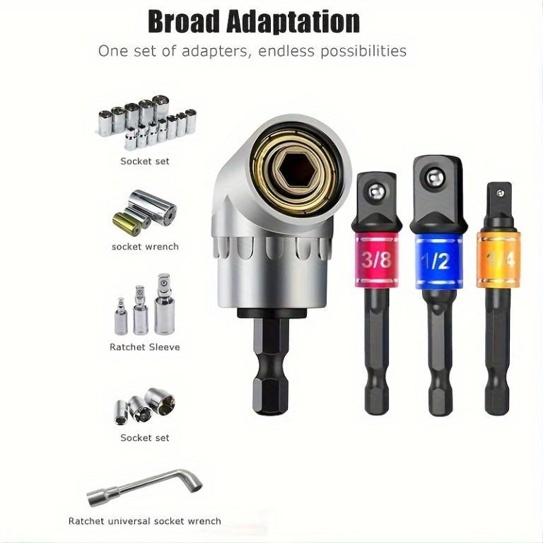 4pcs/Set, Impact Grade Power Hand Tools, Driver Sockets Adapter in Canada - Image 1