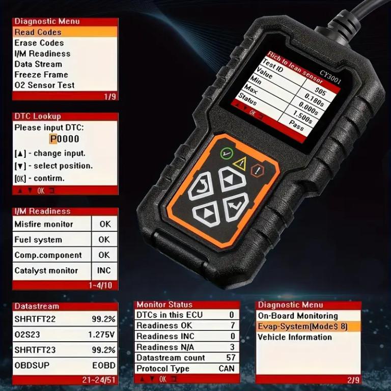 Professional OBD2 Scanner Diagnostic Tool - Check Engine Light in Canada - Image 6