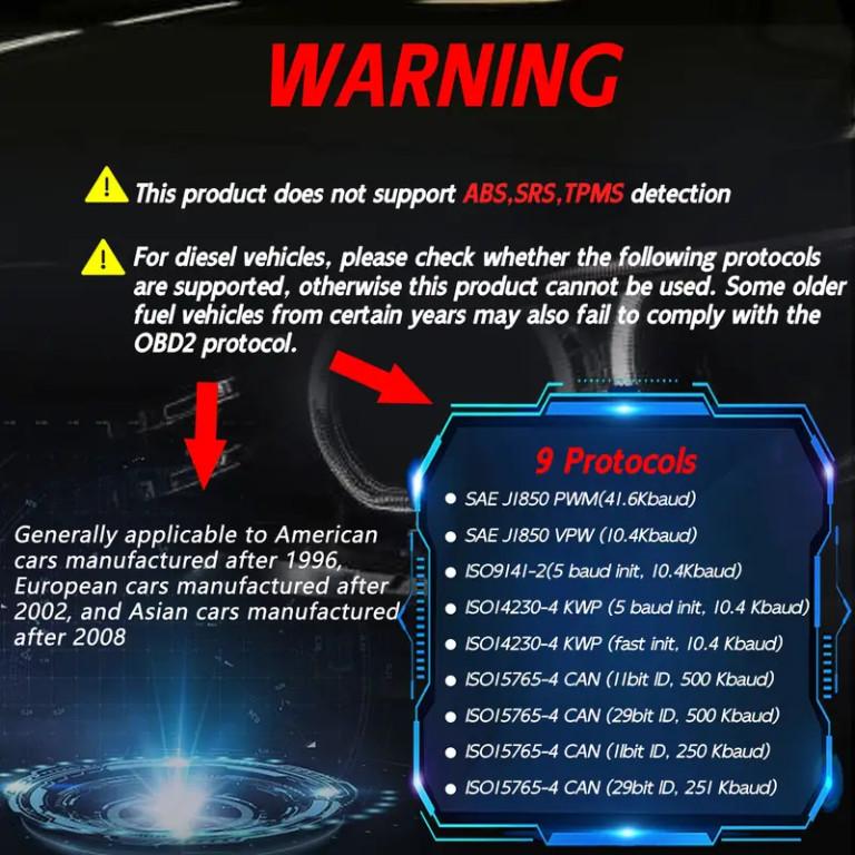Professional OBD2 Scanner Diagnostic Tool - Check Engine Light in Canada - Image 8