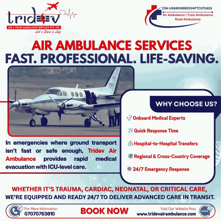 Emergency Air Ambulance Ranchi | Rapid Medical Flight Team in India - Image 1