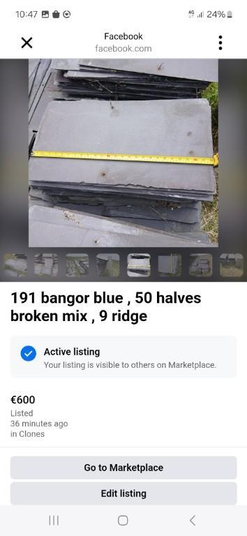 Bangor blue slates in Monaghan - Image 1