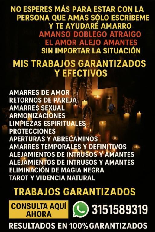 REALIZO ENDULZAMIENTOS PODEROSOS Y ALEJO TERCERAS PERSONAS en Pasto - Imagen 1