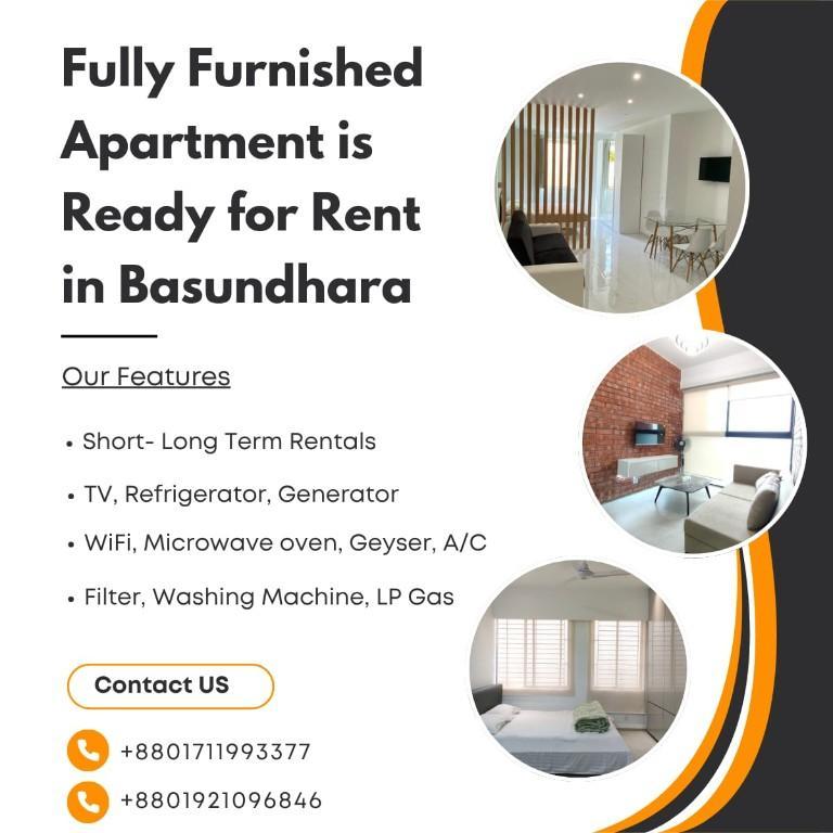 Short-Term stay 1bed Studio Apartment Rent in Bashundhara R/A in Dhaka - Image 1