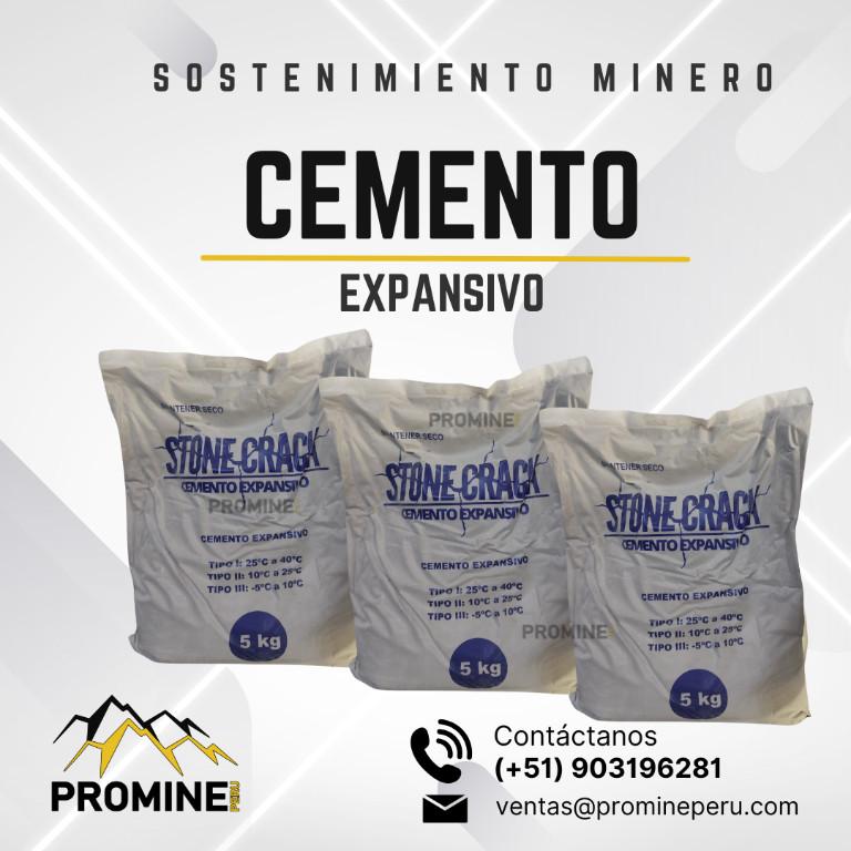 CEMENTO EXPANSIVO PARA FRACTURA CONTROLADA EN ROCAS MINERAS en Perú - Imagen 1