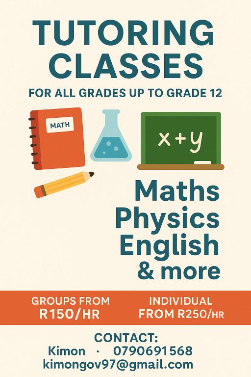 Cheap tutoring available in Krugersdorp - Image 1