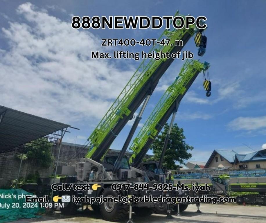 Zoomlion ZRT400 Rough Terrain-40T-47. m Max. lifting height in Malabon - Image 2