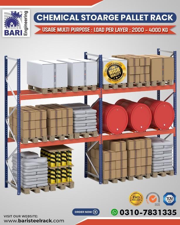 Chemical Drum Storage Pallet Racks| Chemical Storage Pallet Rack in Cantonment - Image 3
