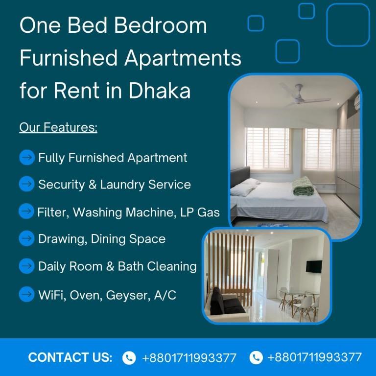 1 Room Short Term Studio Apartment for Rent in Bashundhara R/A in Narayanganj - Image 1