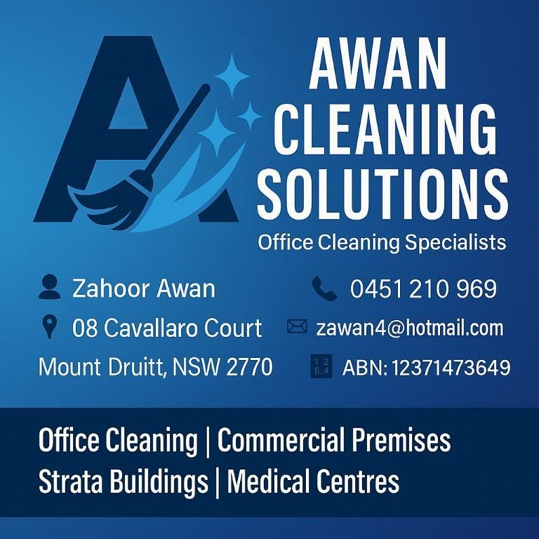 Awan Cleaning Solutions Specialists in Office, Medical Centre, in Mount Druitt - Image 1
