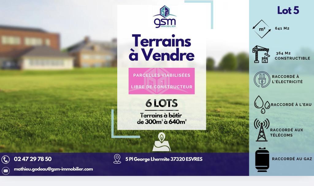 Terrain constructible à Truyes à Tours - Photo 1