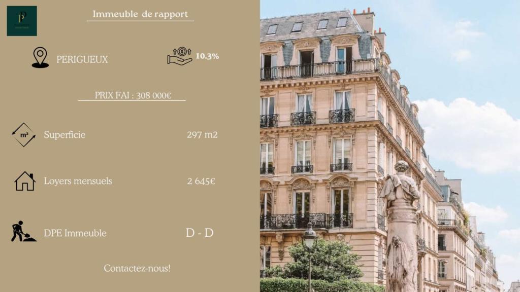 IMMEUBLE DE RAPPORT à Périgueux - Photo 1