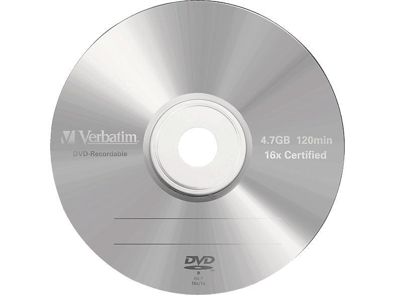 VERBATIM 43519 DVD-R 4,7GB 16X Rohling in Rostock - Bild 1