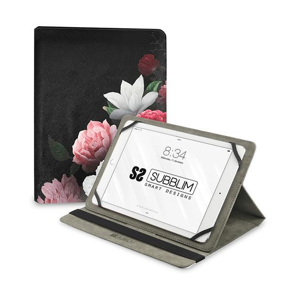 FUNDA TABLET UNIVERSAL TRENDY CASE ROSAS 11 en León - Imagen 1