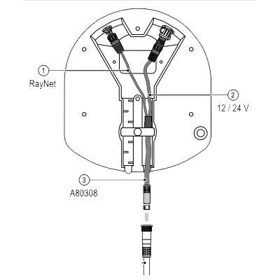 RAYMARINE A80308 QUANTUM RADAR ADAPTER CABLE; For Use With … in Toronto - Image 1