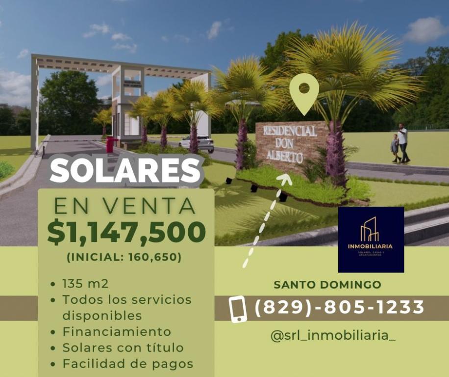 SOLARES EN RESIDENCIAL DON ALBERTO. en la República Dominicana - Imagen 1