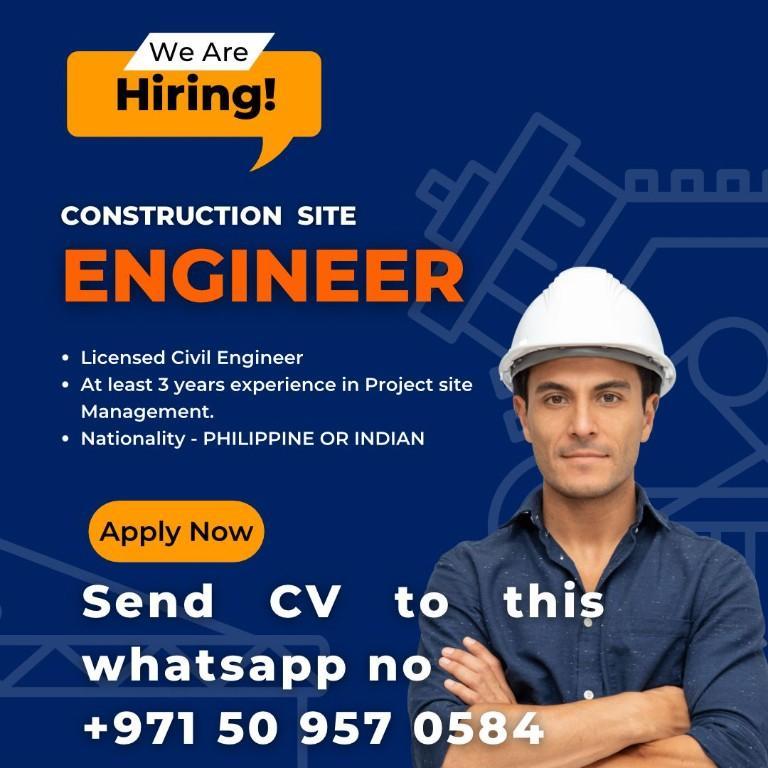 Building/Construction Engineer Required – Full Time in United Arab Emirates - Image 1