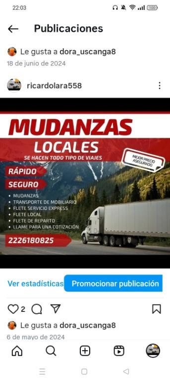 MUDANZAS LOCALES Y FORANEAS en Tlaxcalancingo - Imagen 1