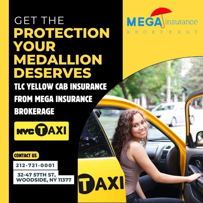 Get TLC Yellow Cab Insurance From Mega Insurance Brokerage in New York - Image 1