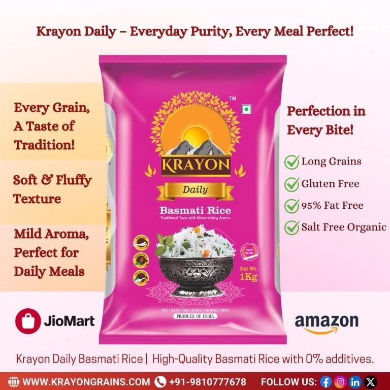 Krayon Signature Basmati Rice | A Premium Choice in New Delhi - Image 2