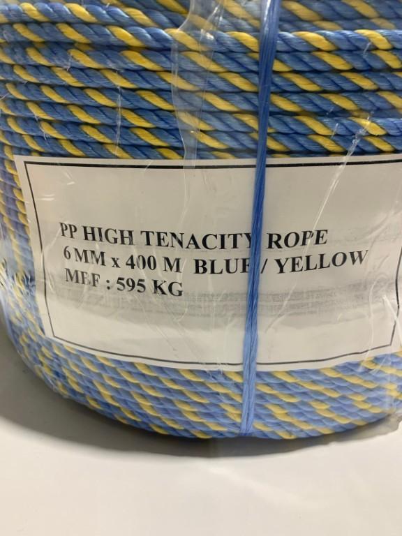 Telstra Rope 6mm Blue/Yellow Heavy Duty Telecom Use (Pick Now). in Elsternwick - Image 2