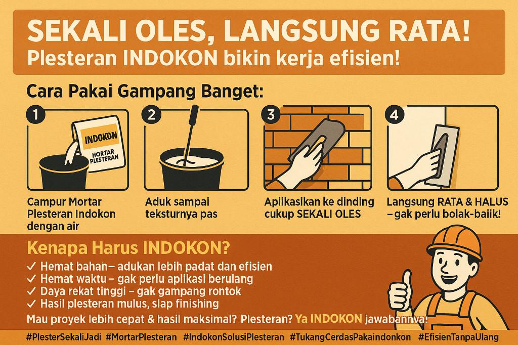 MORTAR PLESTERAN INDOKON in Indonesia - Image 1