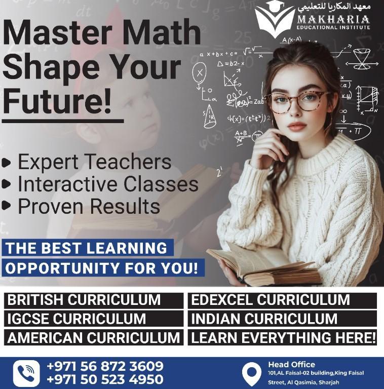 Math Steps Level Up Your Learning Call 0568723609 in United Arab Emirates - Image 1