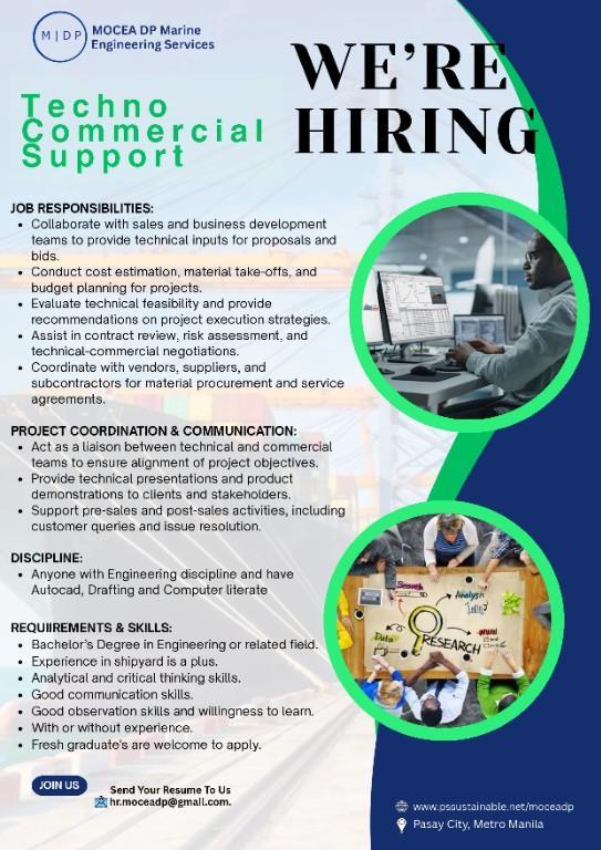 Techno Commercial Support in Alabang - Image 1