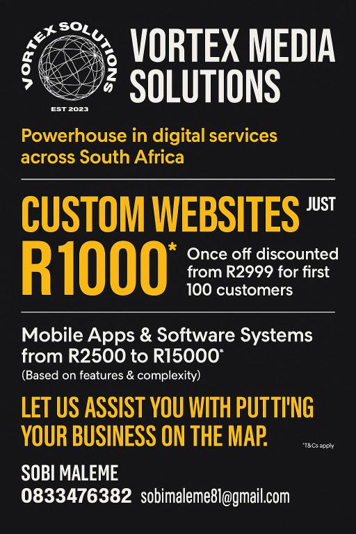 Custom Websites creation in Vereeniging - Image 1