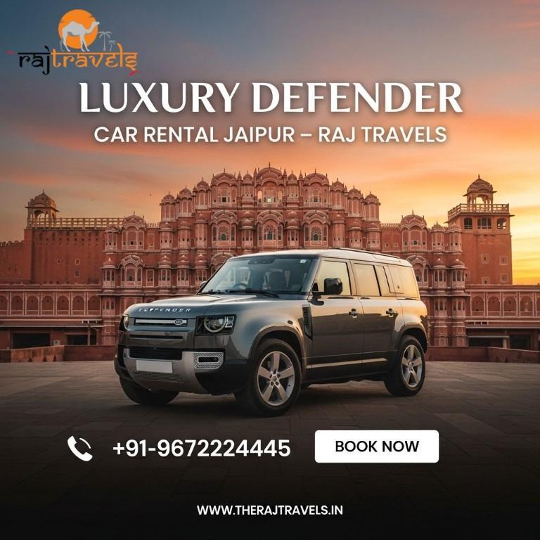 Luxury Defender Car Rental Jaipur – Raj Travels in India - Image 1