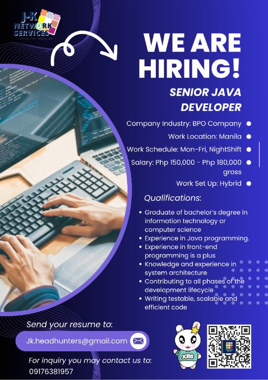 URGENT HIRING Senior Java Developer in San Juan - Image 1