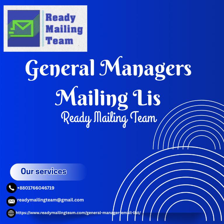 Reach Top-Level Executives with General Managers Mailing List in Bangladesh - Image 1