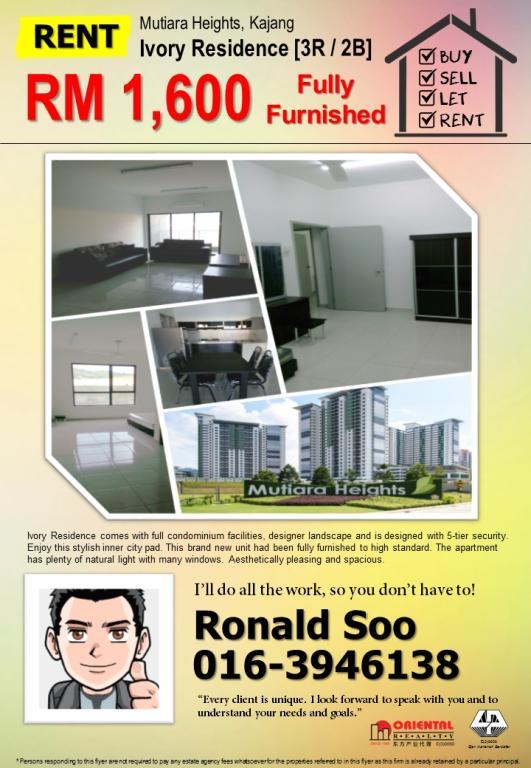 Apartment for Rent in Selangor, Selangor, Ref# 7666114 in Ladang Seri Kundang - Image 1