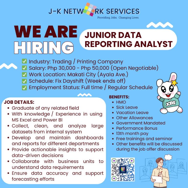 Junior Data Reporting Analyst in San Juan - Image 1