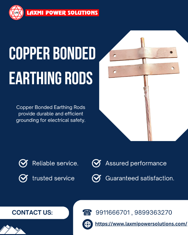 Copper Bonded Earthing Rods | Laxmi Power Solutions in Faridabad - Image 1