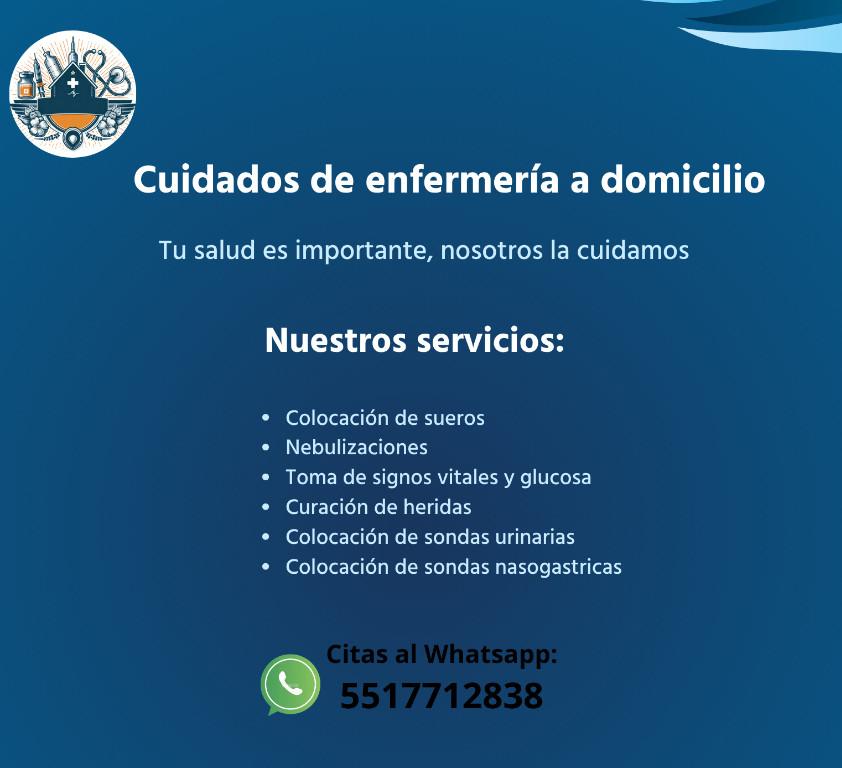 CUIDADOS DE ENFERMERÍA A DOMICILIO en México - Imagen 1