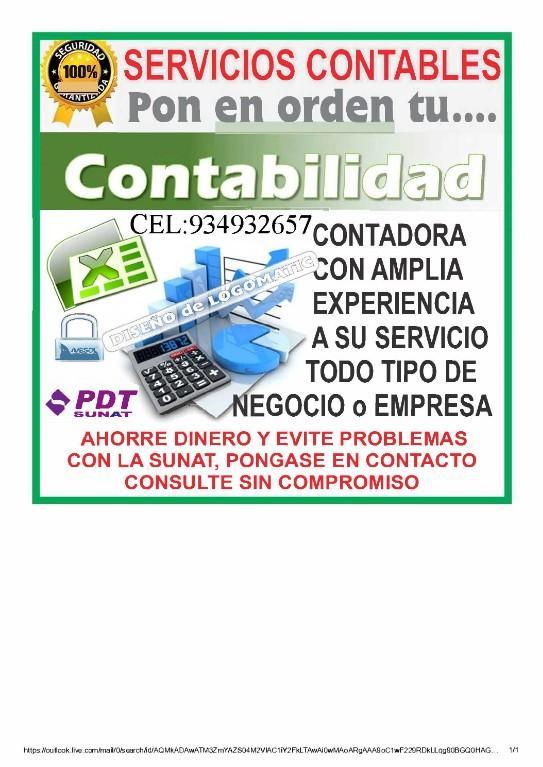 SERVICIO CONTABLE en Lima - Imagen 2