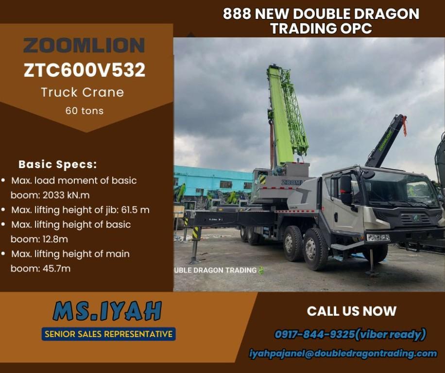 Zoomlion ZTC600V532. Moble Crane 60T' in Malabon - Image 2