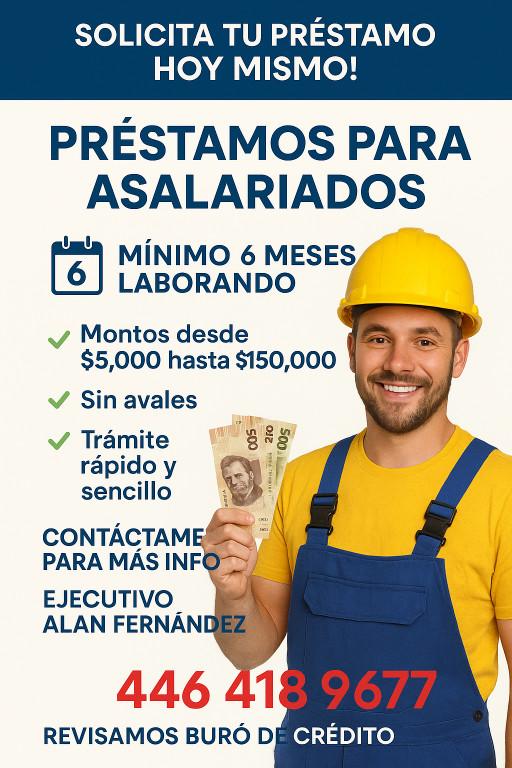 PRÉSTAMO PARA ASALARIADOS en San Juan del Río - Imagen 1
