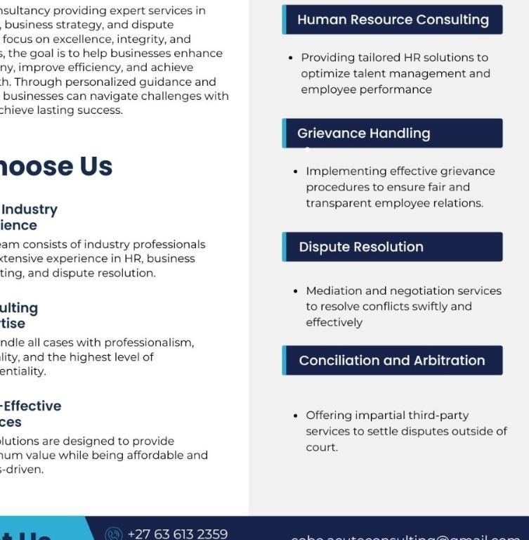 Consulting services in South Africa - Image 2