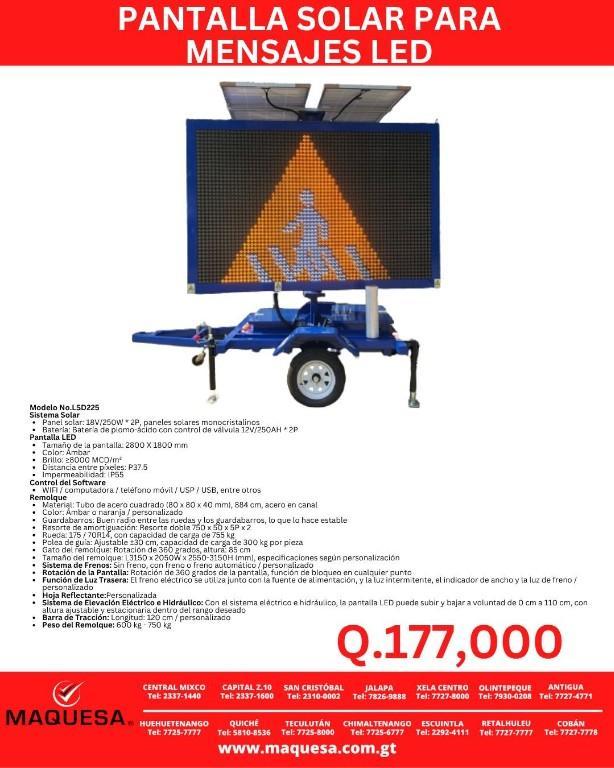 PANTALLA SOLAR PARA MENSAJES LED en Cobán - Imagen 1