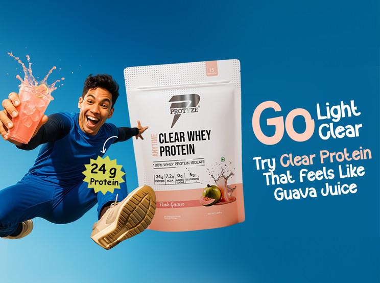 Protyze Clear Whey–Refreshing Isolate Protein with Real Fruit in Mathikere - Image 2