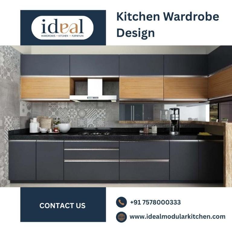 Stylish Kitchen Wardrobe Design Ideal Modular Kitchen in Janakpuri - Image 1