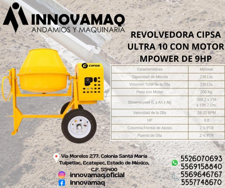Revolvedora CIPSA de 1 Saco Línea Ultra – Inversión Inteligente en Pachuca - Imagen 1
