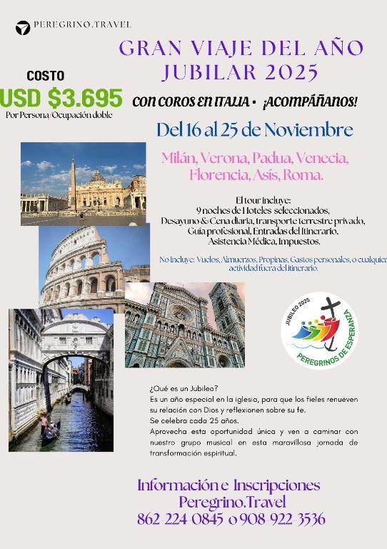 Peregrinaje Excursión a Italia en los Estados Unidos - Imagen 2