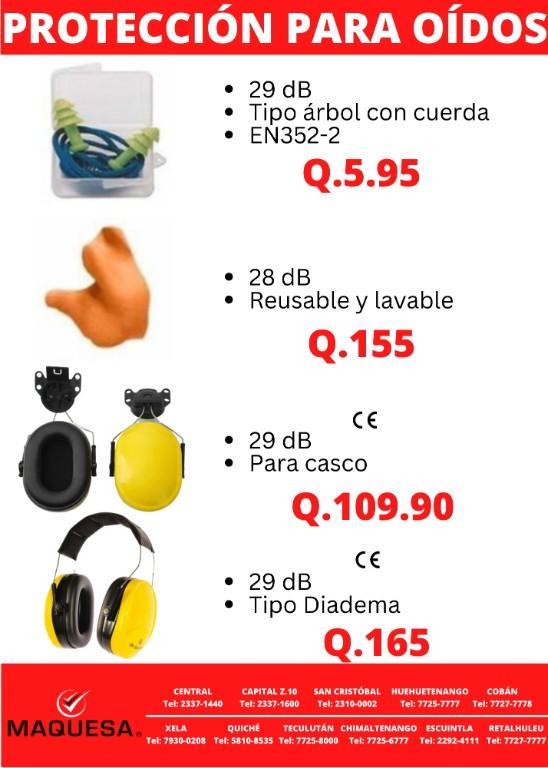 PROTECCIÓN PARA OÍDOS en Guatemala - Imagen 1