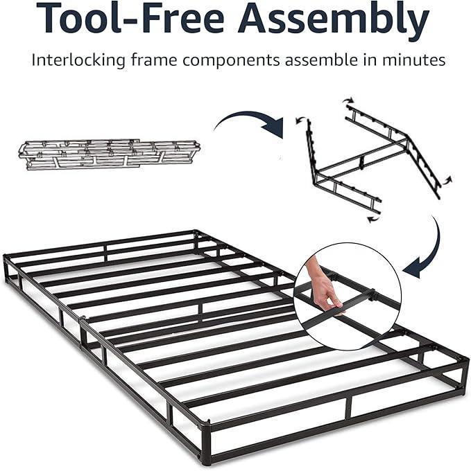Amazon Basics Smart Box Spring Queen 7” Foundation – New in Akron - Image 2