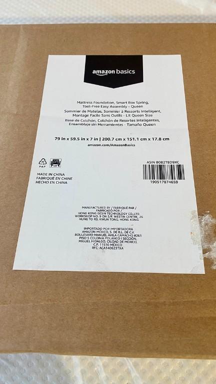 Amazon Basics Smart Box Spring Queen 7” Foundation – New in Akron - Image 7