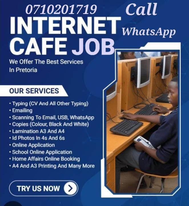INTERNET CAFE PRINTERY & PHOTOCOPYING JOB in South Africa - Image 1
