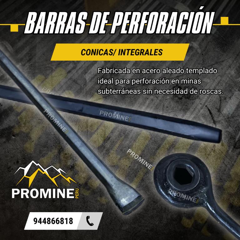 Barras de Perforación Cónica e Integral | Roca en Perú - Imagen 1