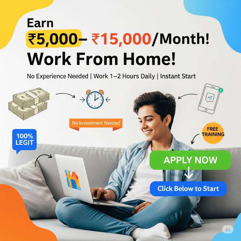 Work From Anywhere – Part-Time Job Alert! in Ghātkopar - Image 1